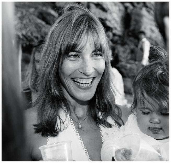 Portrait von Anna mit ihrem baby