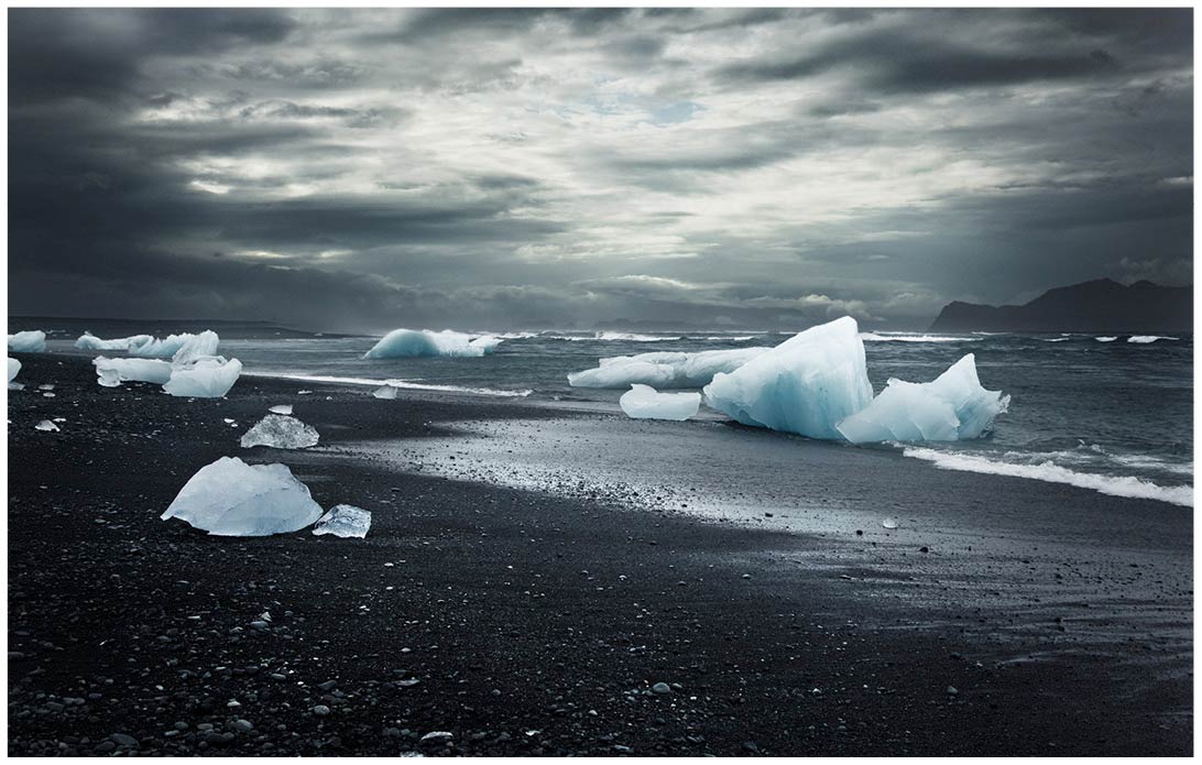 Eisberge am Diamant Strand auf Island
