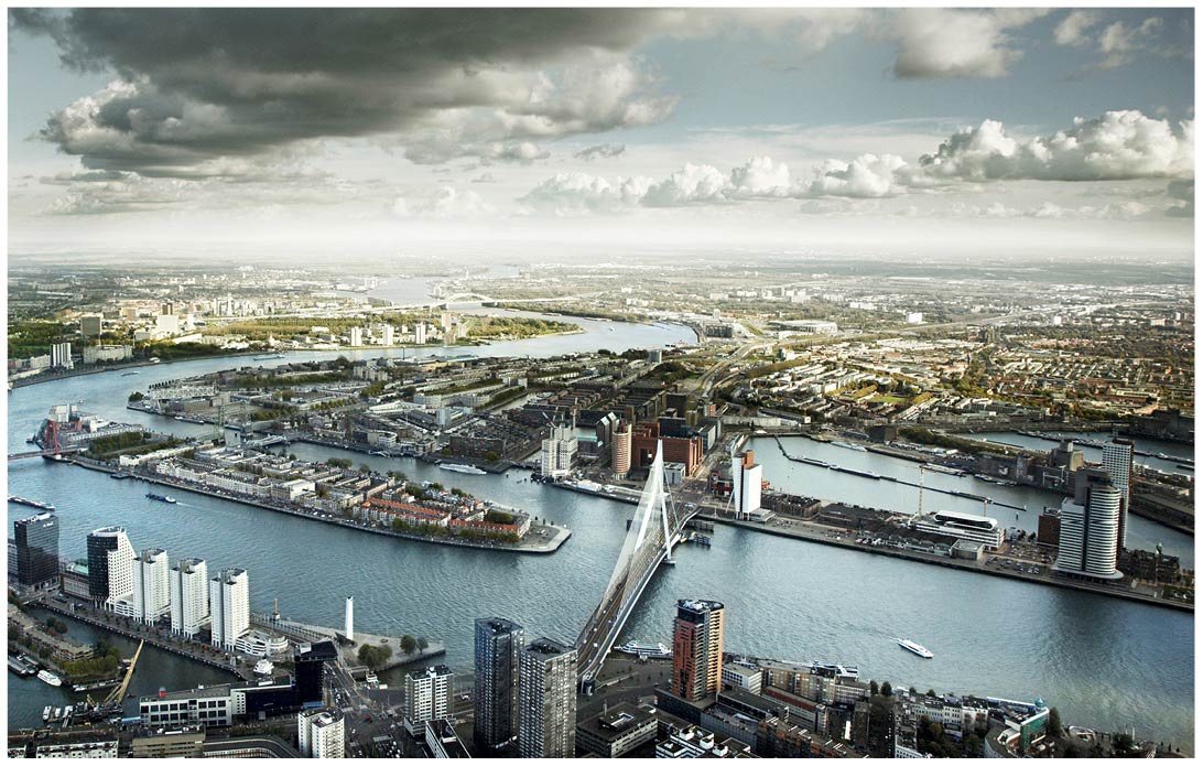 Luftaufnahme von Rotterdam